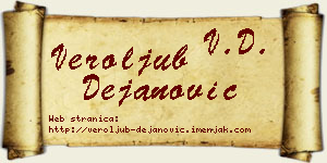 Veroljub Dejanović vizit kartica